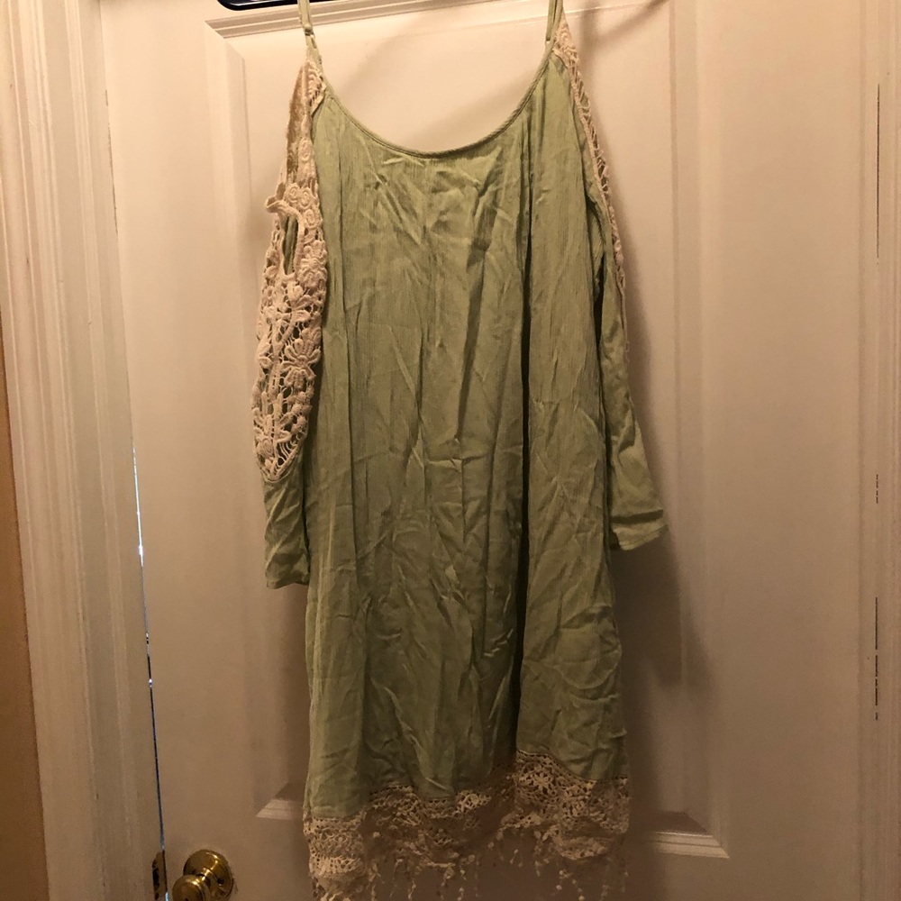 Open shoulder dress